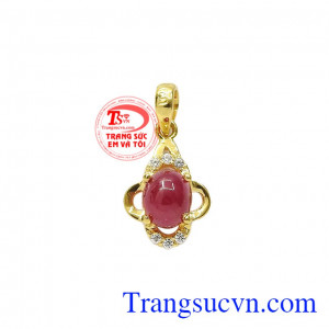 Mặt dây ruby nhỏ xinh