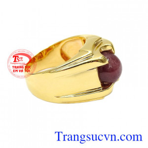 Chiếc nhẫn nam phong thủy này sẽ đem đến nhiều tài lộc và thịnh vượng đến cho người mệnh Thổ và Hỏa.