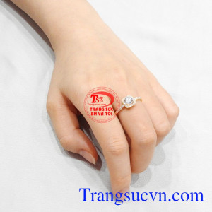 Nhẫn nữ đẹp vàng tây nhận giao hàng toàn quốc, đặt hàng theo yêu cầu. 