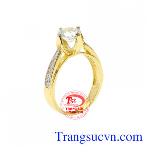 Nhẫn nữ phong cách thời thượng mang đến nét trẻ trung hợp với xu hướng hiện nay.