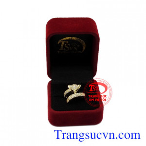 Nhẫn nữ vàng hồ ly quyến rũ nhận đặt chế tác theo yêu cầu.