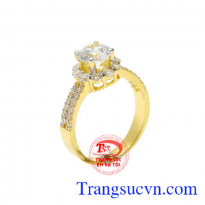 Nhẫn nữ vàng kiêu hãnh