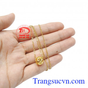 Sản phẩm được bảo hành uy tín, giao hàng toàn quốc. Bộ trang sức charm vàng tài lộc