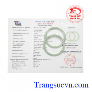 Cặp vòng ngọc cẩm thạch đặc biệt  chất lượng.