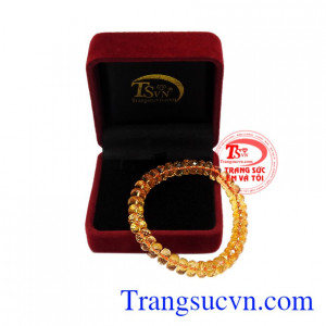 Chuỗi hạt thạch anh vàng đẹp chất lượng