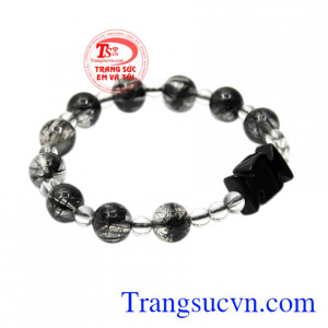 Chuỗi mân côi đẹp thạch anh tóc đem đến bình an dành cho nữ giới.