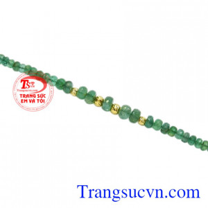 Chuỗi tay Emerald bi vàng sự lựa chọn phòng thủy dành cho bạn.