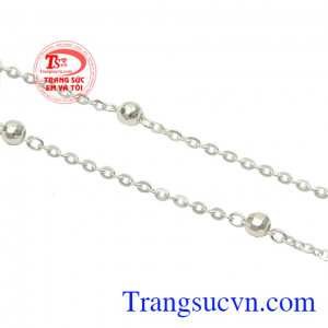 Sản phẩm có thể đặt chế tác theo yêu cầu, nhận giao hàng trên toàn quốc. Dây chuyền bạc nữ đáng yêu