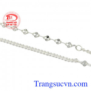Dây chuyền bạc nữ dễ thương nhận đặt chế tác theo yêu cầu.