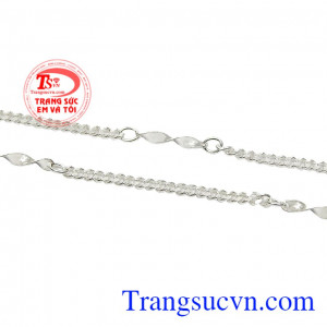 Dây chuyền bạc nữ duyên dáng