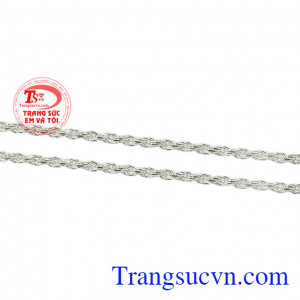 Dây chuyền bạc quyến rũ
