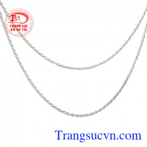 Dây chuyền bạc quyến rũ nhận đặt chế tác theo yêu cầu, giao hàng nhanh trên toàn quốc.