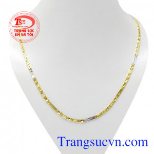 Dây chuyền nam thời trang vàng tây
