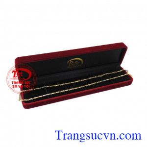 Sản phẩm nhận đặt chế tác theo yêu cầu, giao hàng nhanh trên toàn quốc. Dây chuyền nam vàng hào hoa