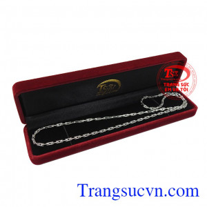 Sản phẩm bảo hành uy tín, giao hàng toàn quốc. Dây chuyền nam vàng trắng thời trang