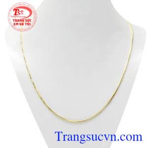 Dây chuyền vàng đẹp chế tác trên chất liệu vàng 10k kiểu dáng đẹp, chất lượng cao.