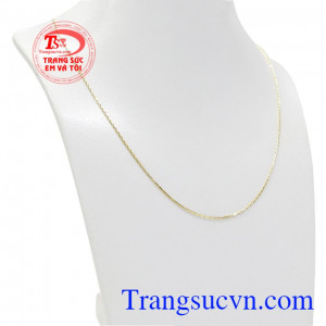 Dây chuyền vàng nữ trang nhã và tinh tế. 