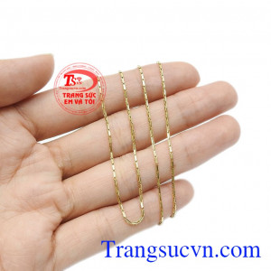 Dây chuyền vàng nữ trang nhã nhập khẩu Italy, giao hàng toàn quốc, thanh toán an toàn. 