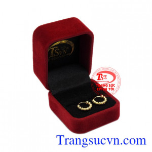 Hoa tai vàng màu xinh xắn chất lượng