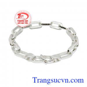 Lắc bạc nam thời trang nam tính và phong cách.