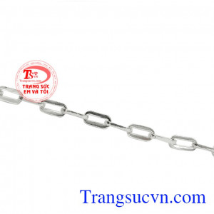 Thiết kế với kiểu dáng cực kỳ đơn giản nhưng lại mang tới chiếc lắc tay hợp xu hướng. Lắc bạc nam thời trang