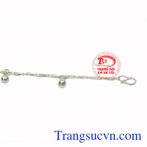 Lắc bạc xinh xắn cho bé nhận đặt chế tác theo yêu cầu.