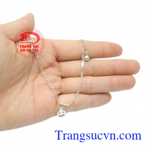 Lắc nữ bạc vui vẻ