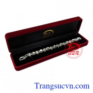 Lắc tay nam bạc cá tính