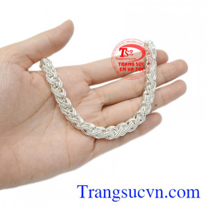 Lắc tay nam bạc kiểu cách thanh toán an toàn.