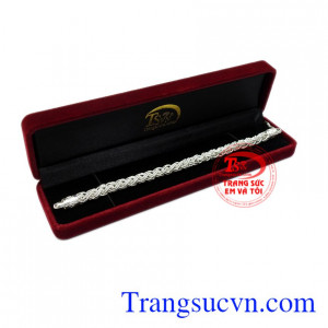 Lắc tay nam bạc kiểu cách chất lượng