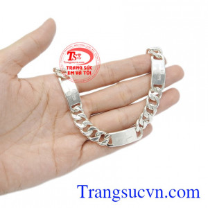 Lắc tay nam bạc phong cách thanh toán an toàn.