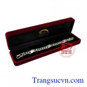 Lắc tay nam bạc phong cách