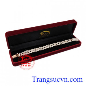 Lắc tay nam vàng hồng sự lựa chọn nam tính dành cho bạn.