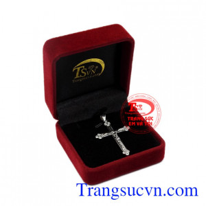 Mặt thánh giá jesus vàng trắng chất lượng