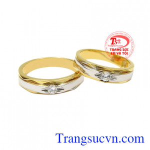 Nhẫn cưới vàng xu hướng sự lựa chọn dành cho những cặp đôi yêu thích phong cách nhẹ nhàng không quá cầu kỳ.