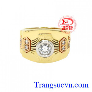 Chiếc nhẫn này sẽ không khiến phái mạnh thất vọng, mang đến vẻ đẳng cấp, sang trọng người đeo.