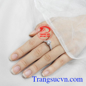 Nhẫn nữ vàng trắng nàng thơ