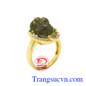 Nhẫn tỳ hưu saphir đẹp
