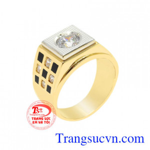Nhẫn vàng phong cách nam giới là sản phẩm mới được chế tác độc đáo sẽ mang đến vẻ cá tính đến cho phái mạnh.