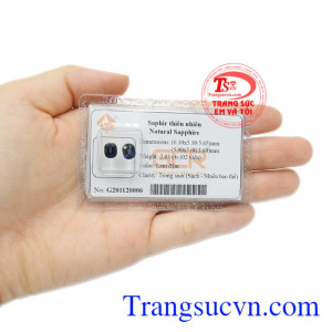 Viên đá quý này là viên đá kỉ niệm 5 năm và 45 năm ngày cưới.