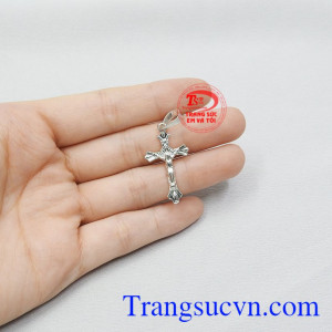 Thánh giá bạc nhỏ đức tin đẹp