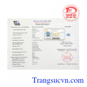 Có giấy kiểm định.