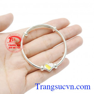 Vòng bạc đáng yêu cho bé