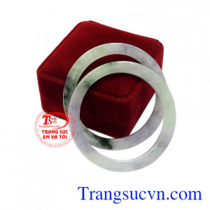 Vòng đôi ngọc jadeite thiên nhiên chất lượng