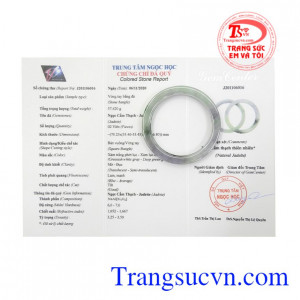 Có giấy kiểm định kèm theo.