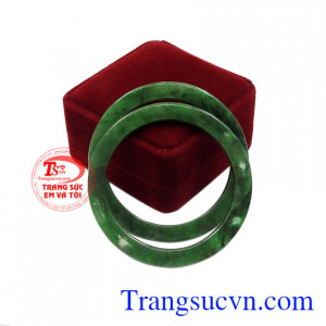 Vòng đôi ngọc jadeite thịnh vượng chất lượng.