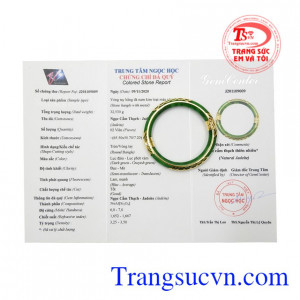 Vòng Jadeite bọc vàng kim tiền đẳng cấp mà vô cùng kiêu sa, sự lựa chọn hoàn hảo dành cho các quý bà thời thượng.