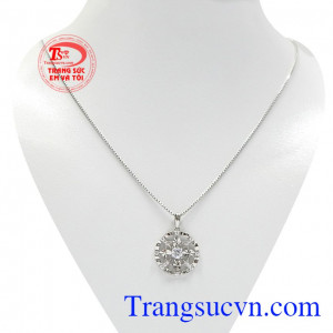 Bộ trang sức vàng trắng thời trang