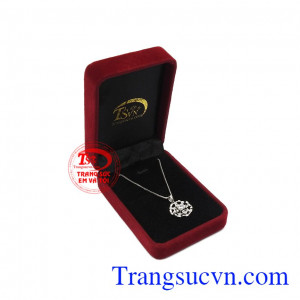 Bộ trang sức vàng trắng thời trang nhận đặt chế tác theo yêu cầu, giao hàng trên toàn quốc.