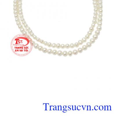 Chuỗi cổ ngọc trai đôi chất lượng, thanh toán an toàn.
